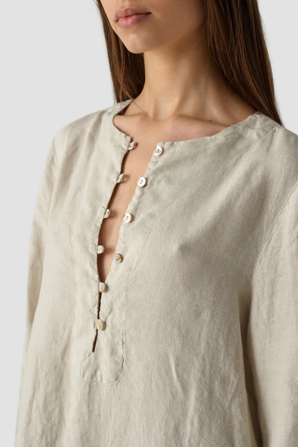 Mrs Baly Pelican Linen Dress