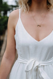 Leyla Wedding Linen Dress