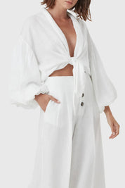 Iconic Linen Crop Top