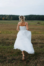 Wedding Linen Tulle Dress