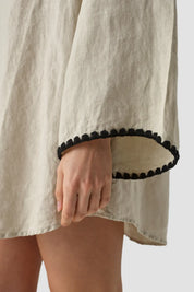 Mrs Baly Pelican Linen Dress