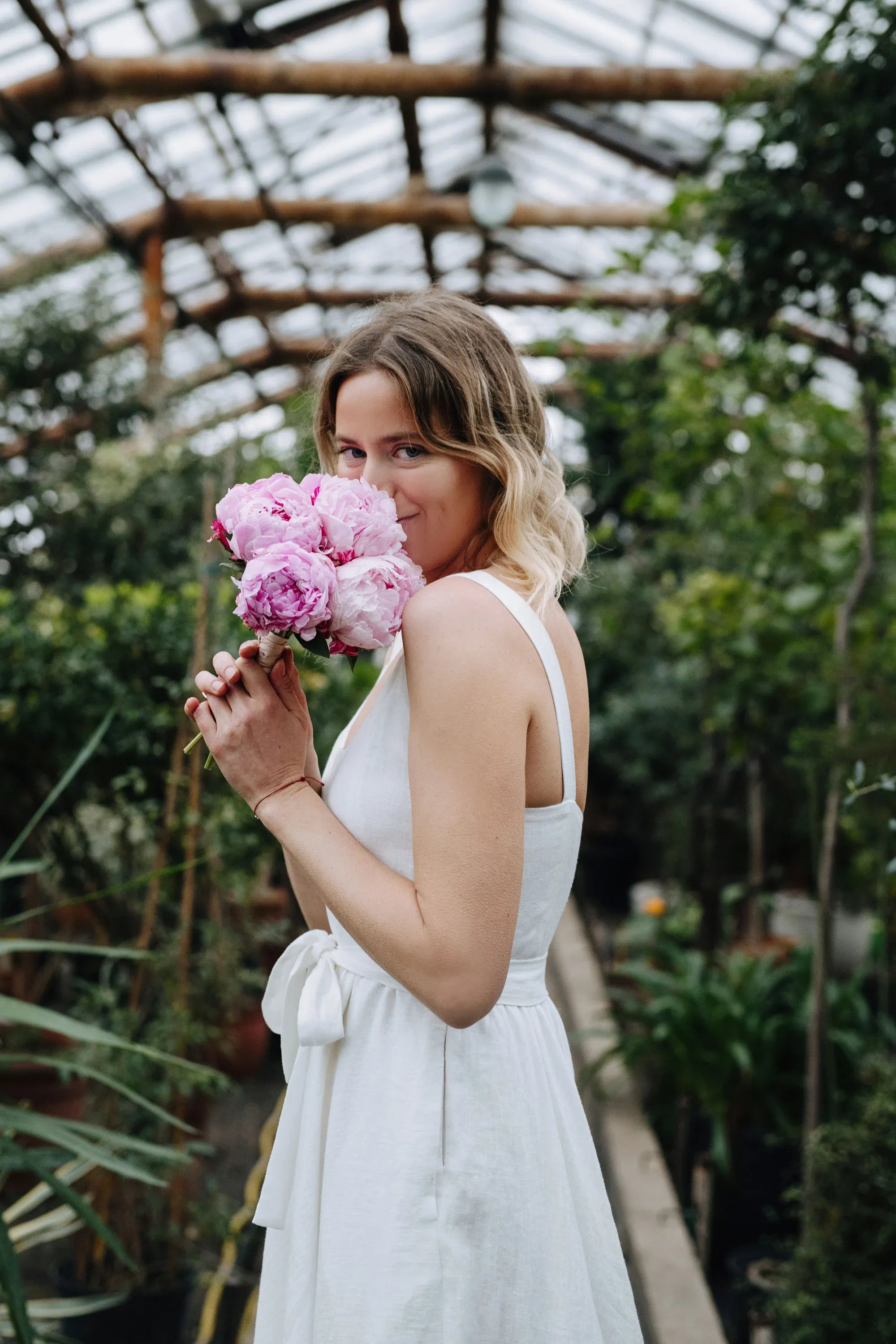 Bridesmaids Linen Dress