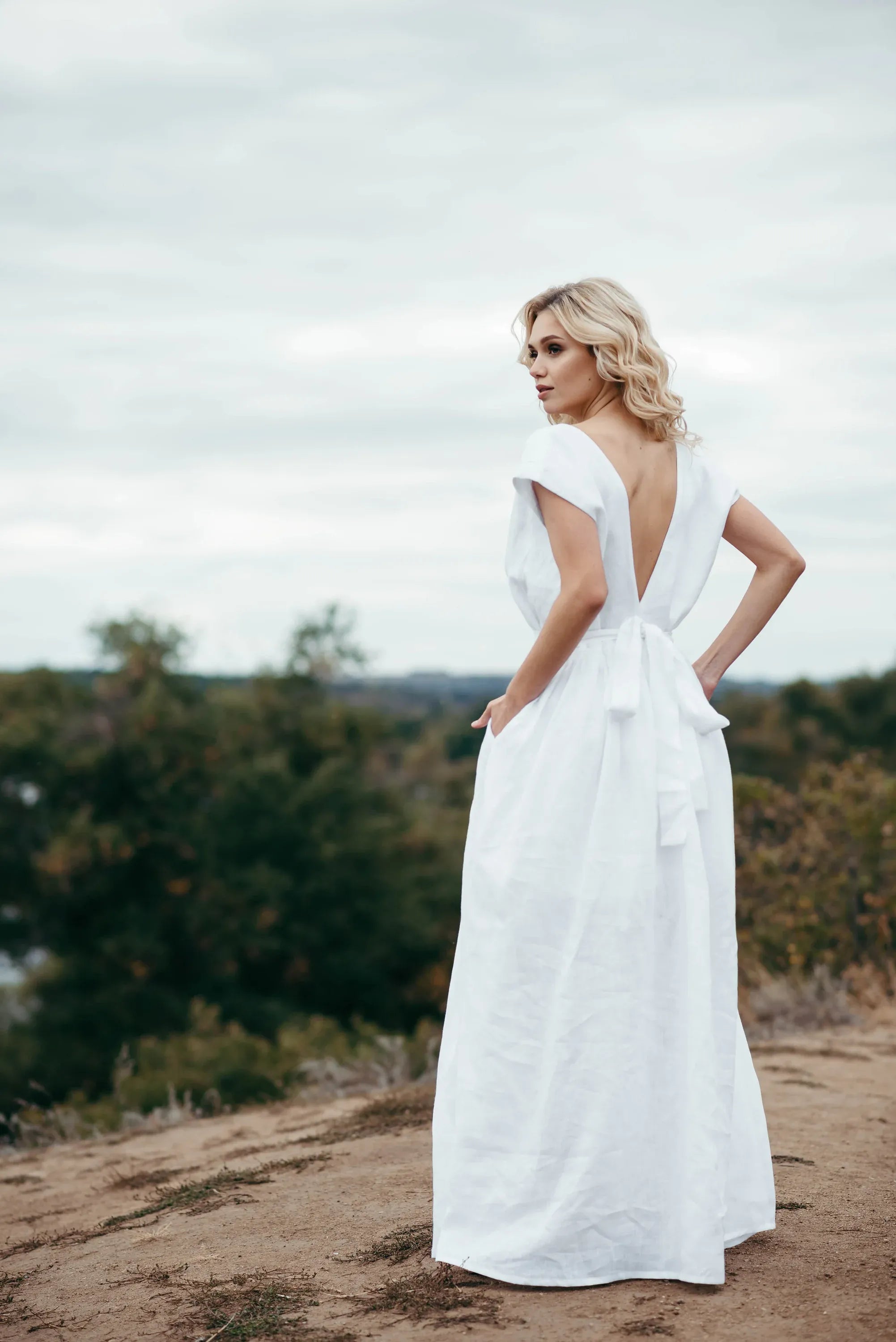 Linen Eco Wedding Dress