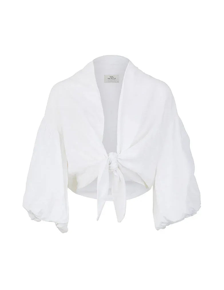 Iconic Linen Crop Top