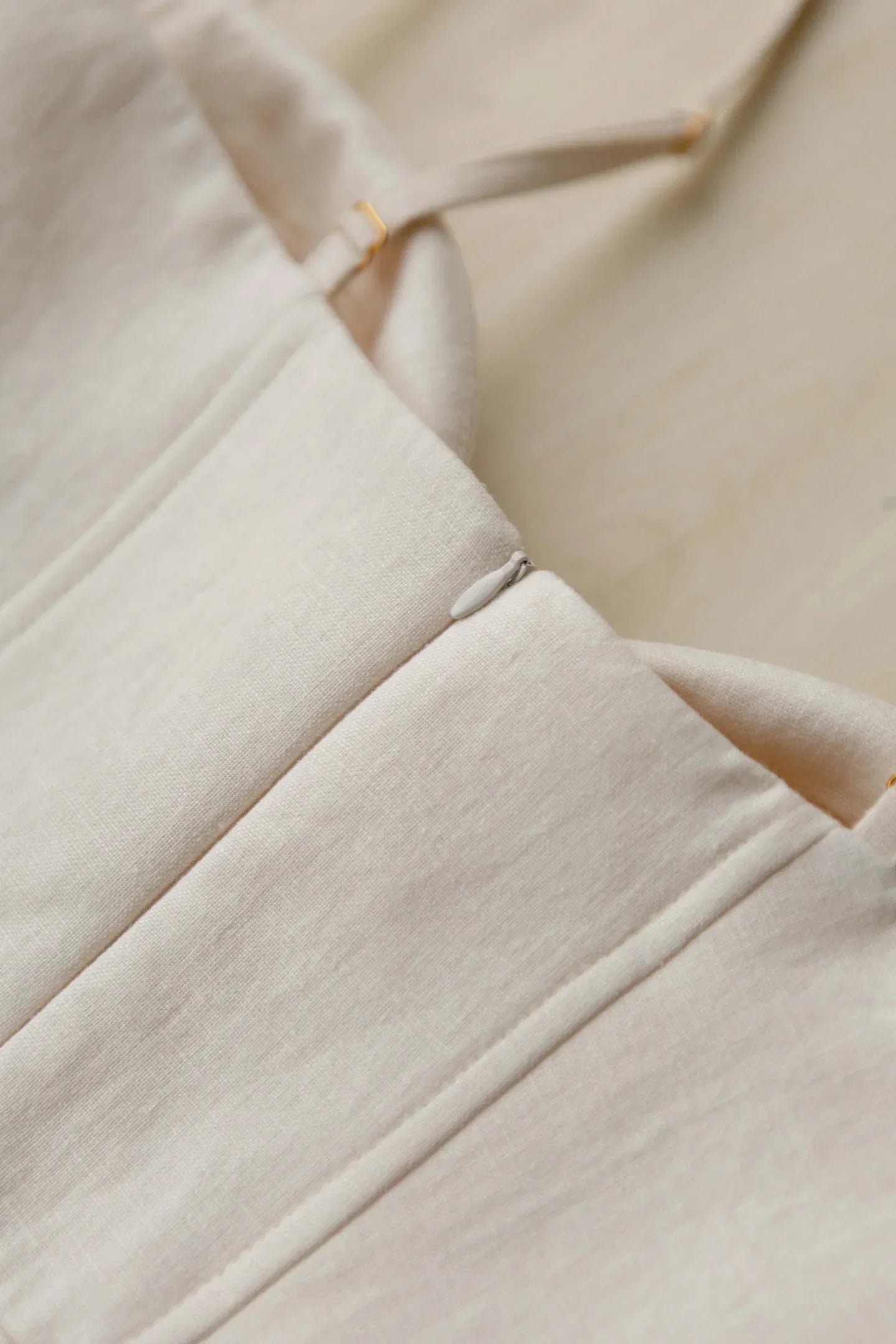 Bardot Linen Wedding Dress