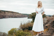 Long White Linen Dress