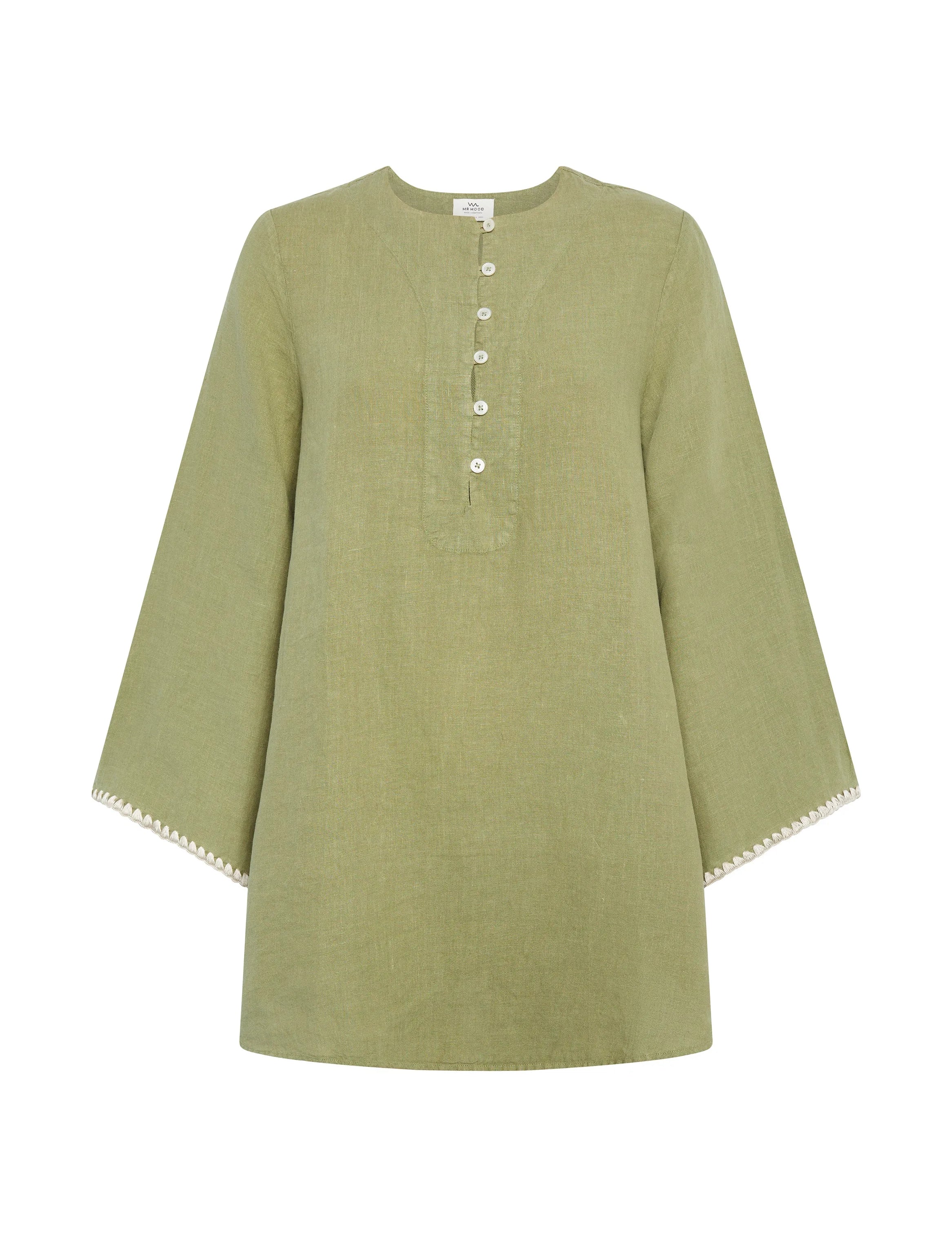 Mrs Baly Pelican Linen Dress