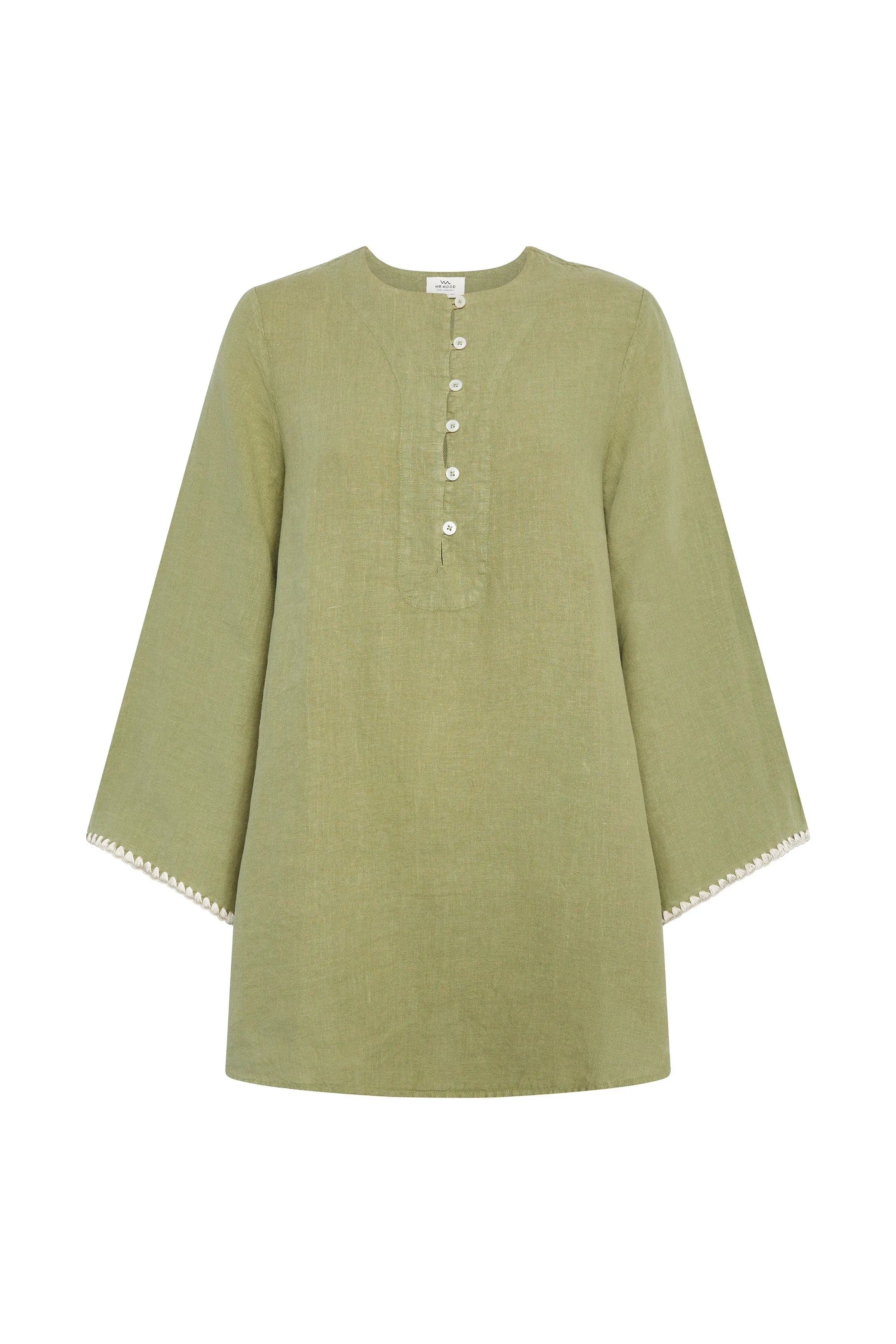 Mrs Baly Pelican Linen Dress