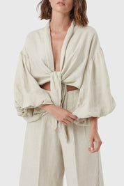 Iconic Linen Crop Top