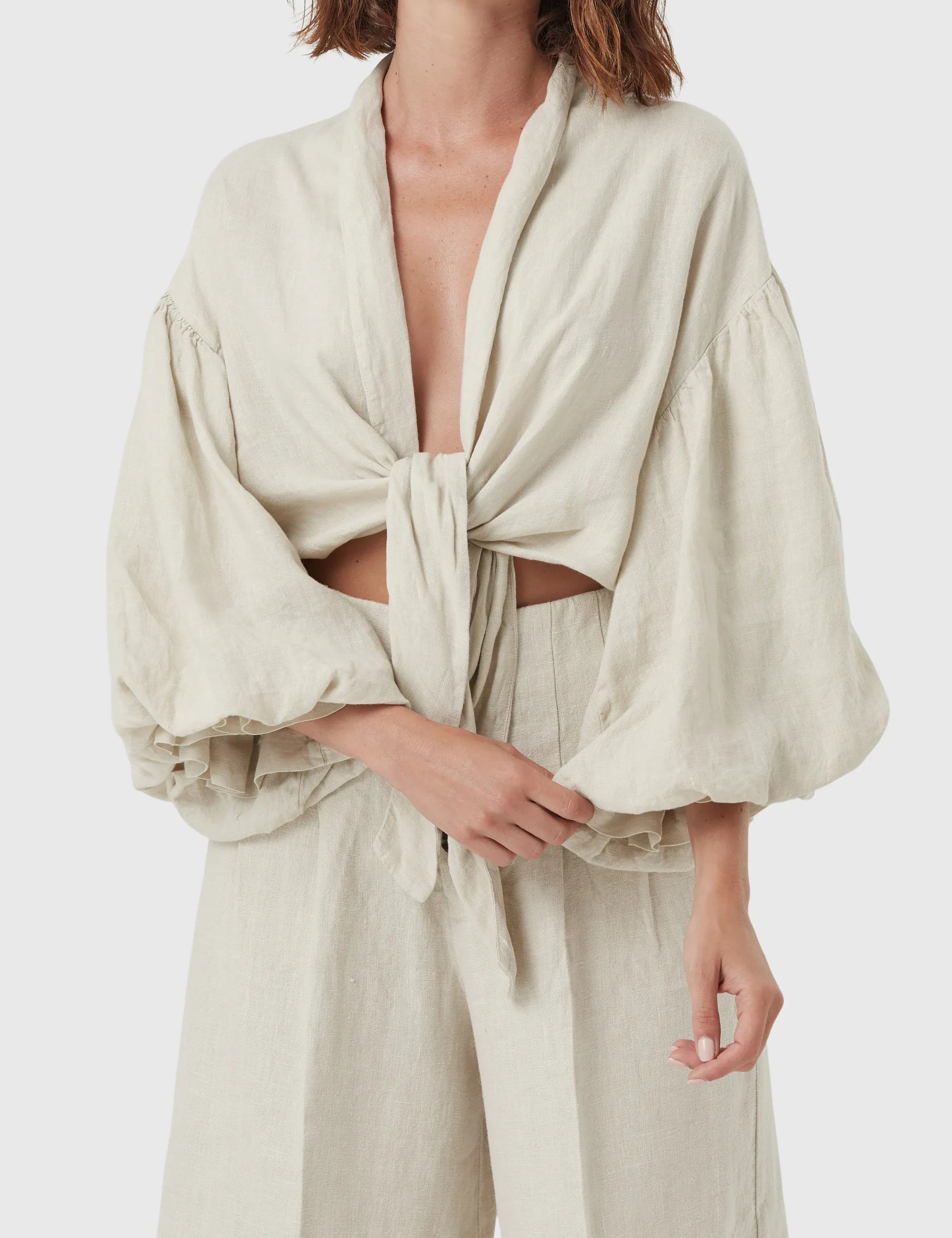 Iconic Linen Crop Top