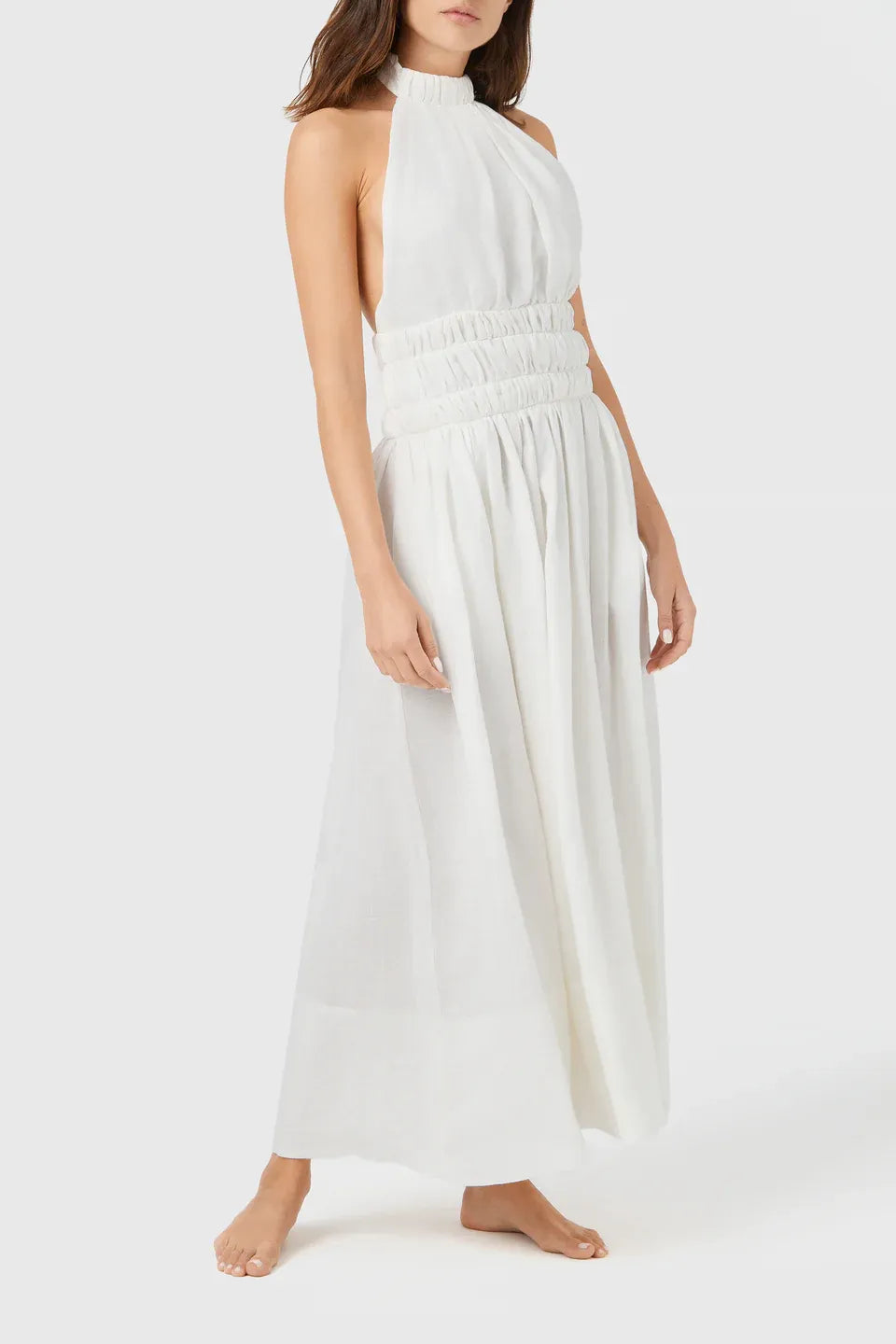 Halter neck Linen Dress
