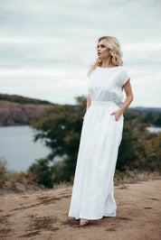Linen Eco Wedding Dress
