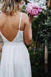 Leyla Wedding Linen Dress