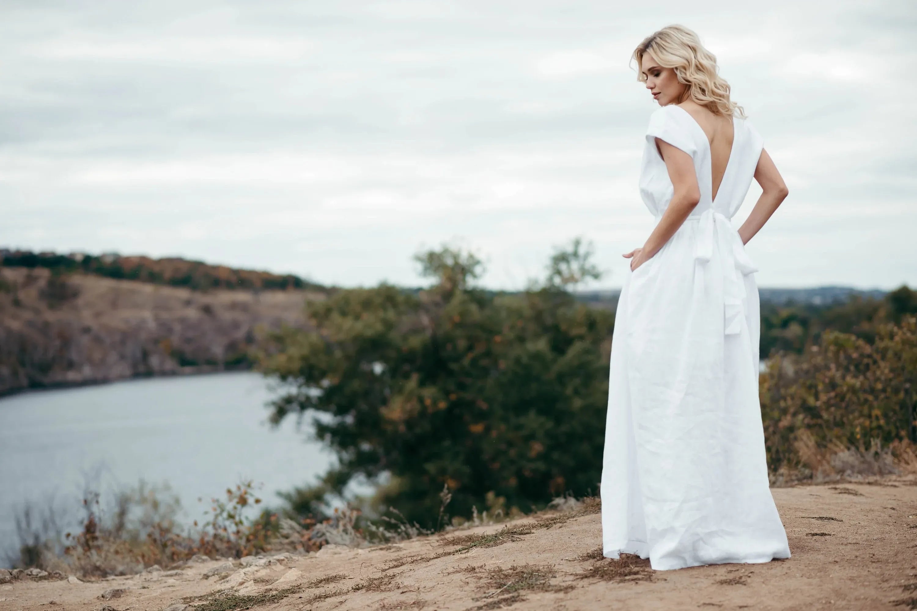 Linen Eco Wedding Dress