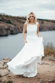 Linen Boho Wedding Dress