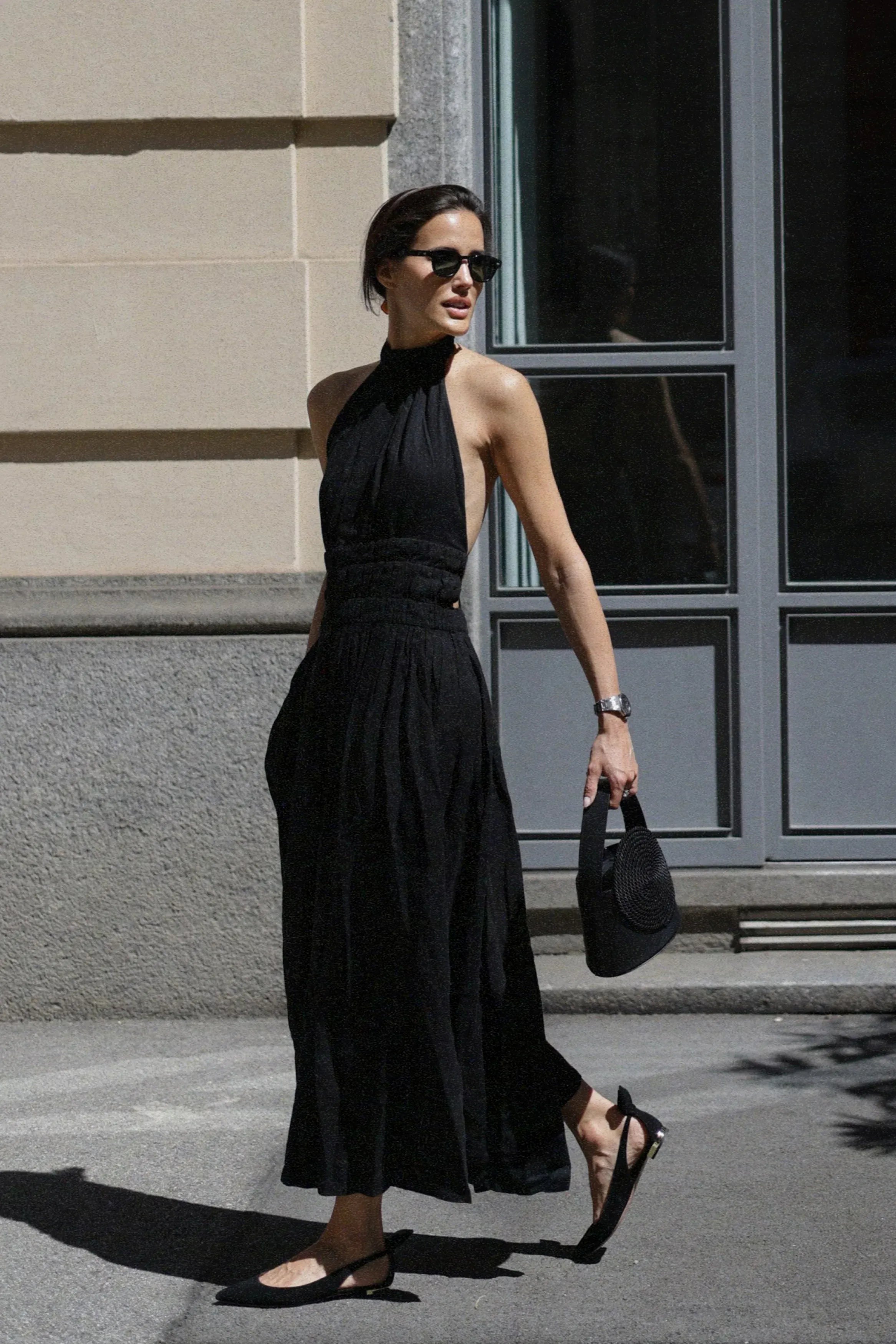 Halter neck Linen Dress