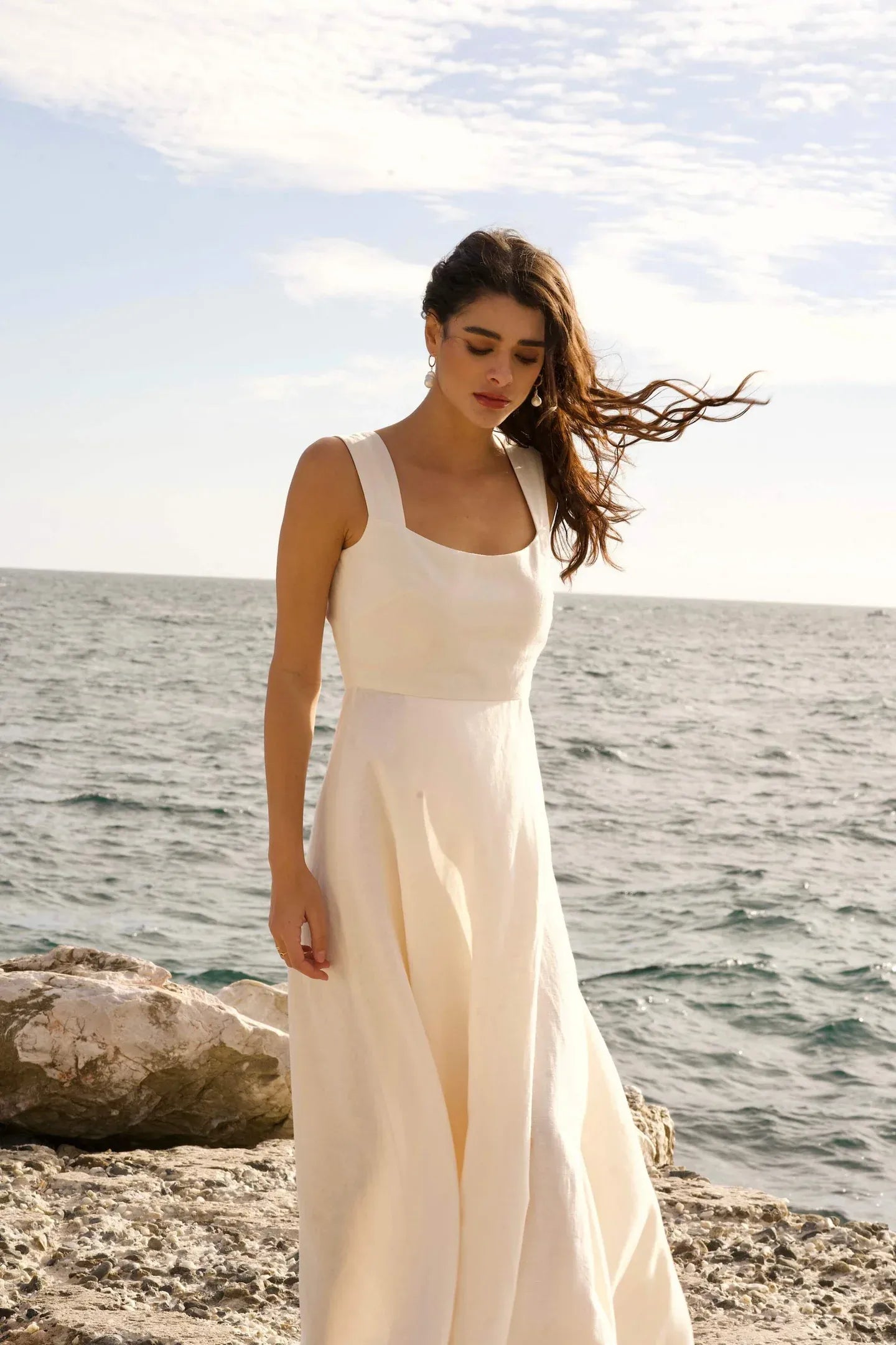 Cezanne Linen Wedding Dress