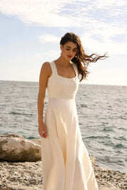 Cezanne Linen Wedding Dress