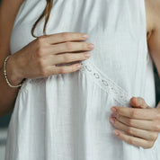 Boho Linen Wedding Dress