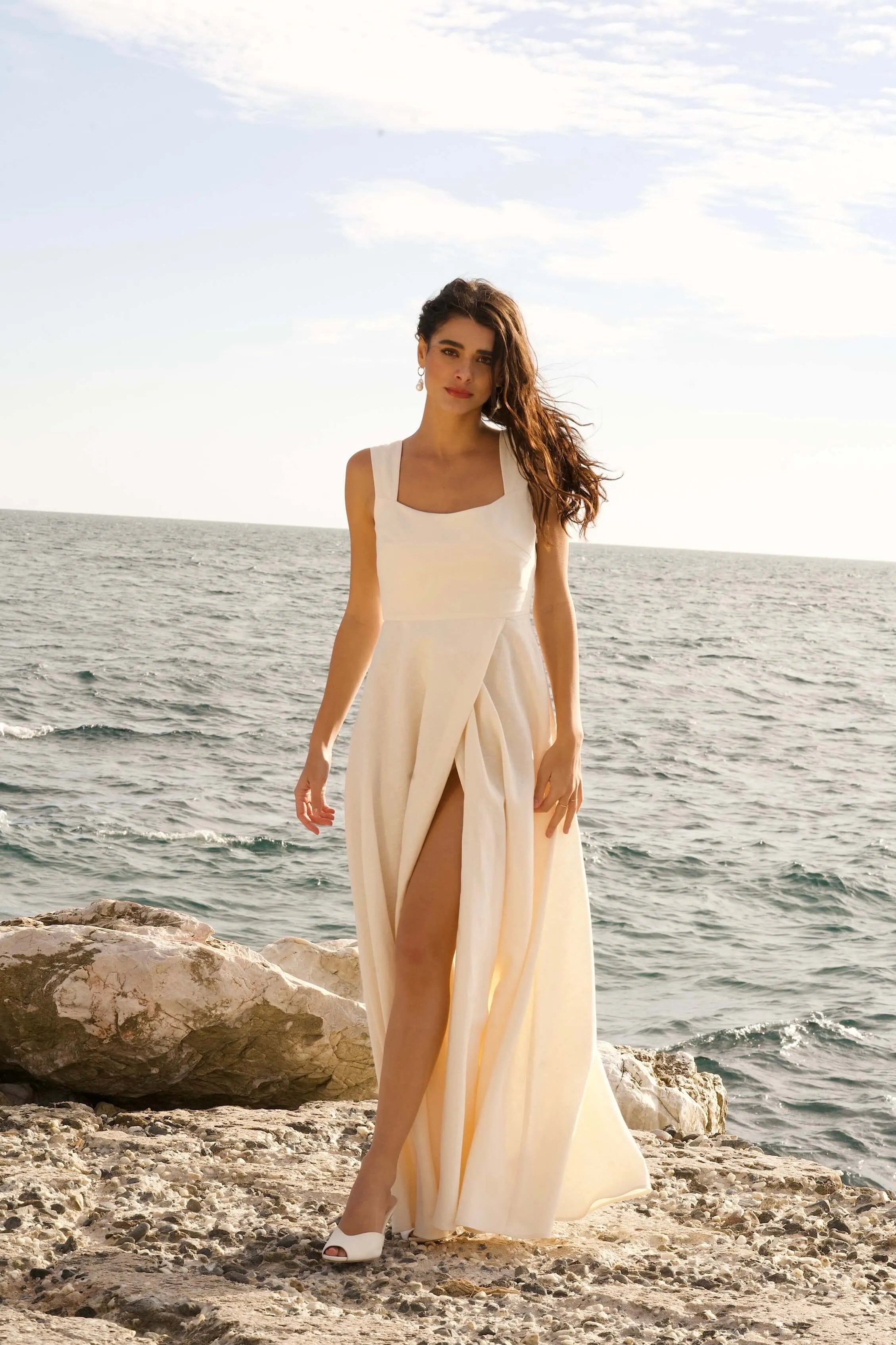 Cezanne Linen Wedding Dress