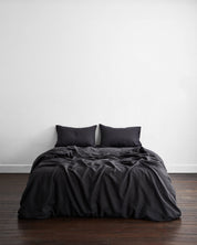 Charcoal 100% Flax Linen Pillowcases (Set 2 pieces)