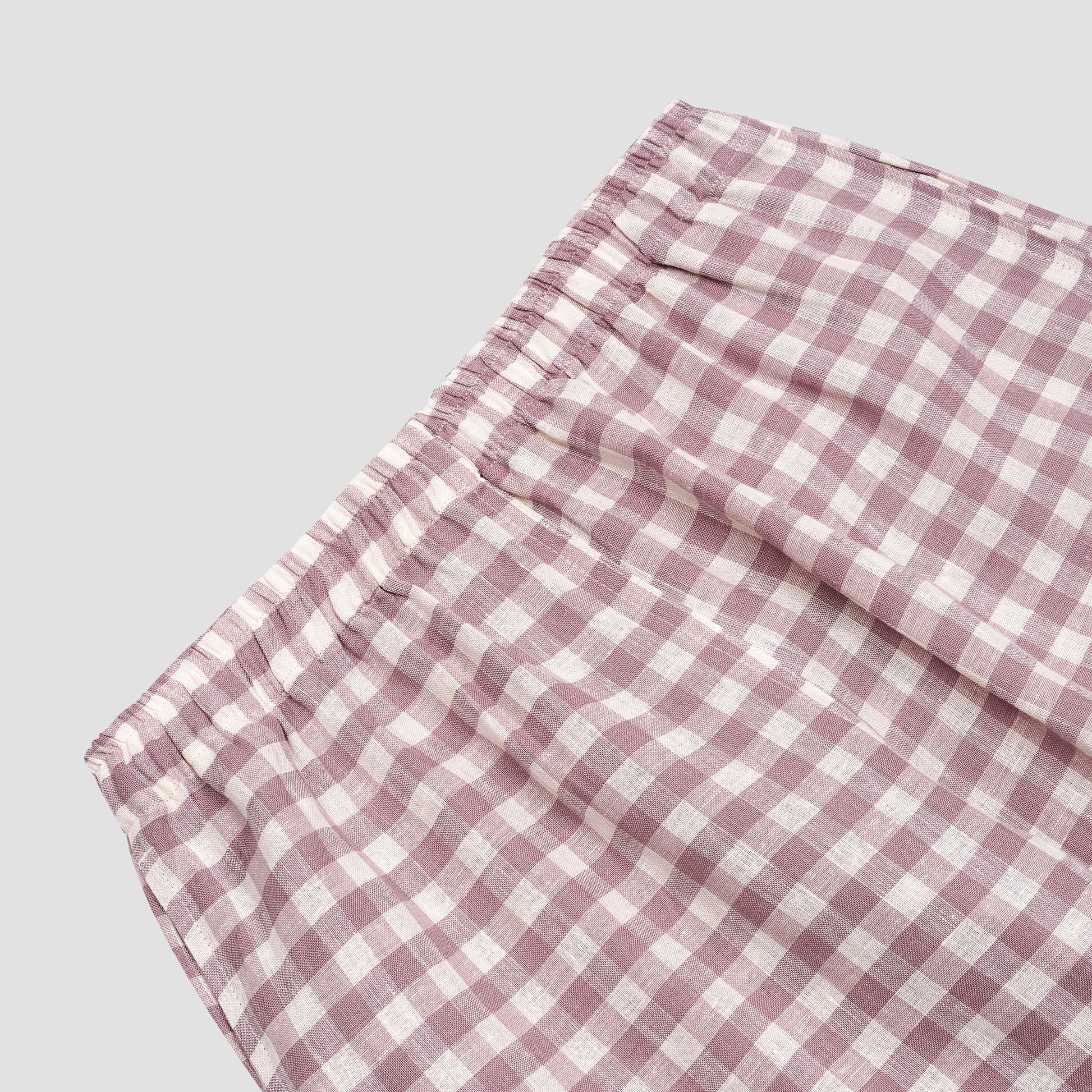 Elderberry Gingham Linen Women's Pyjama Trousers