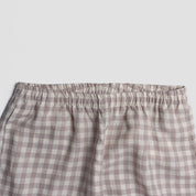 Mushroom Gingham Pyjama Trousers