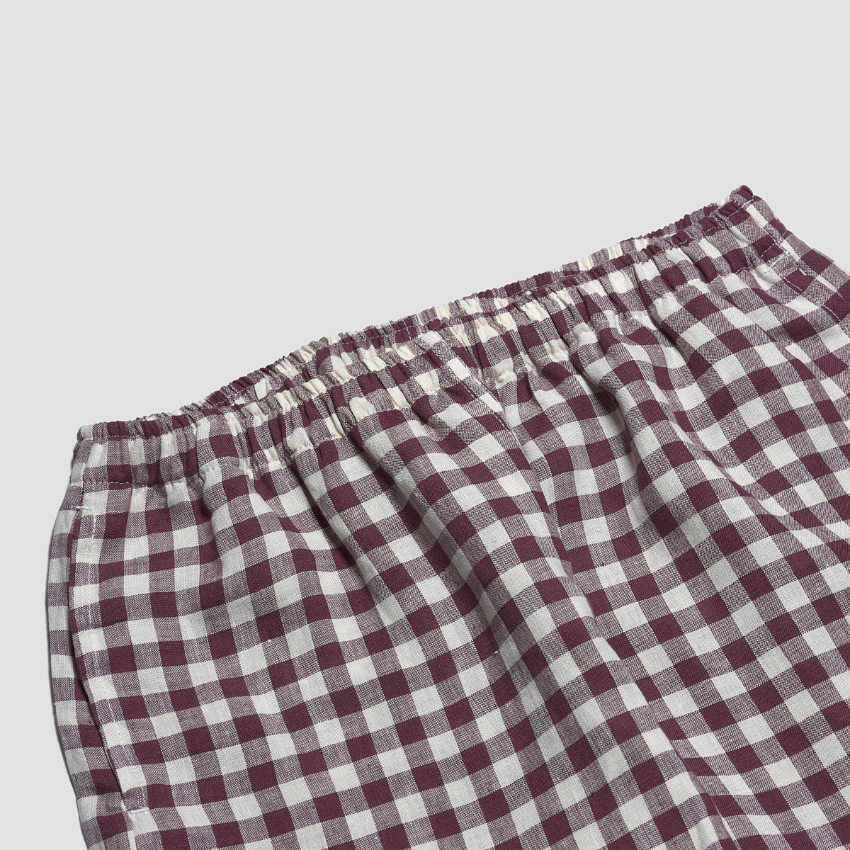 Berry Gingham Pyjama Trousers