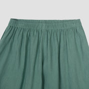Tranquil Green Linen Women's Pyjama Trousers