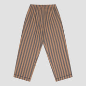 Blue & Porcini Striped Linen Women's PJ Trousers