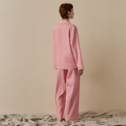 Pink Bloom Linen Pyjama Trousers