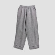 Men's Grey Linen Pyjama Trouser Set