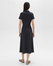 Midi Shirt Dress in Good Linen