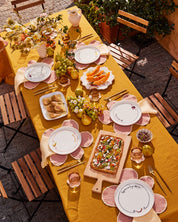 Linen Tablecloth in Turmeric