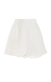 The High-Waisted Linen-Blend Short Shorts