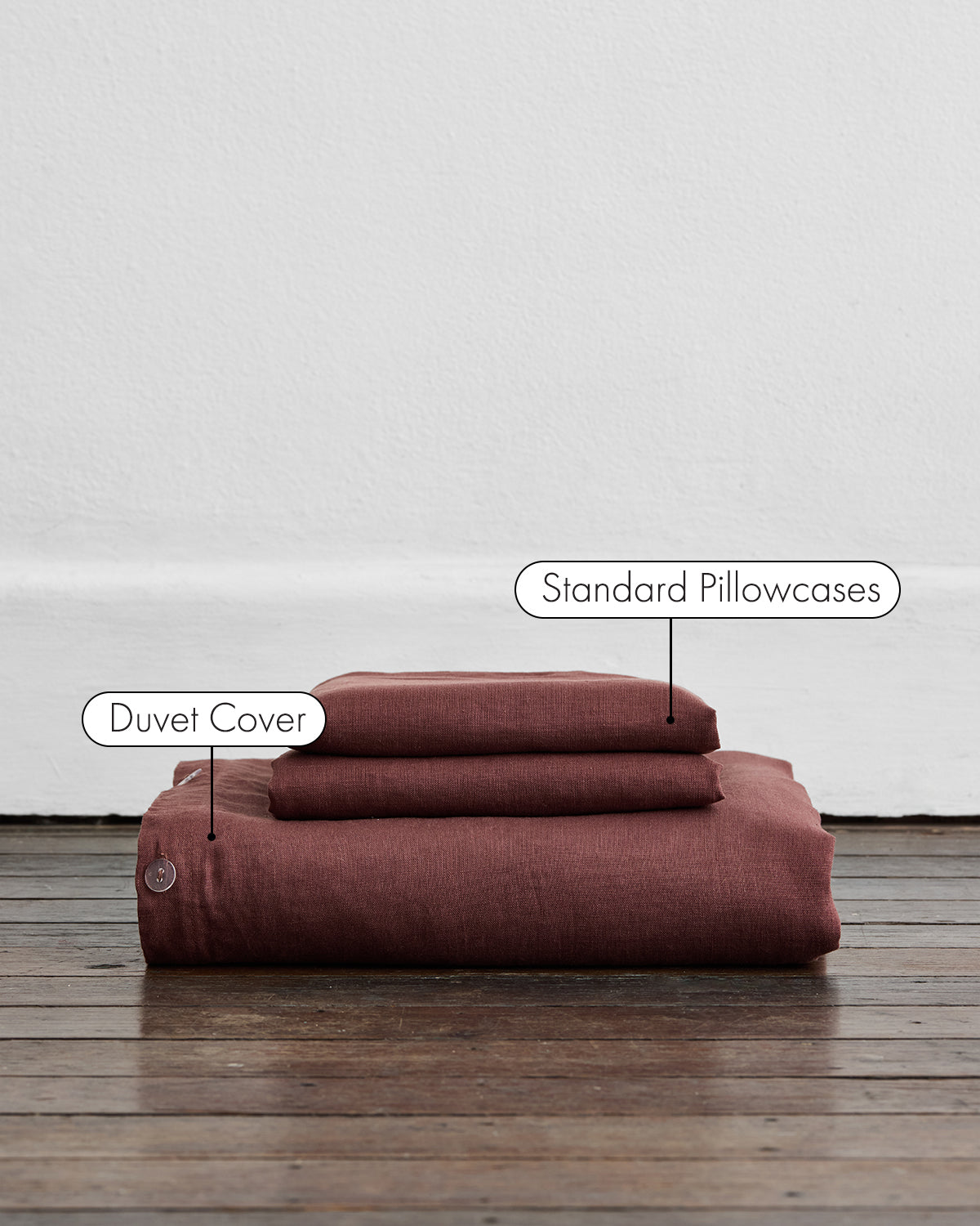 Cacao 100% Flax Linen Duvet Cover Sets