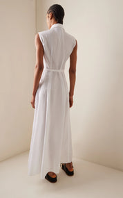 Durand Linen Maxi Shirt Dress
