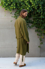 Men's Linen Kimono Robe