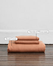 Hazelnut 100% Flax Linen Duvet Cover Sets