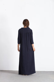 Linen Maxi Dress Oversize