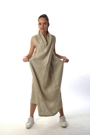 Linen Kimono Style Dress