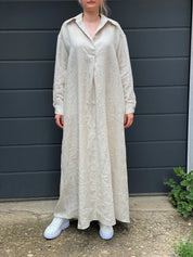 White Linen Shirt Dress