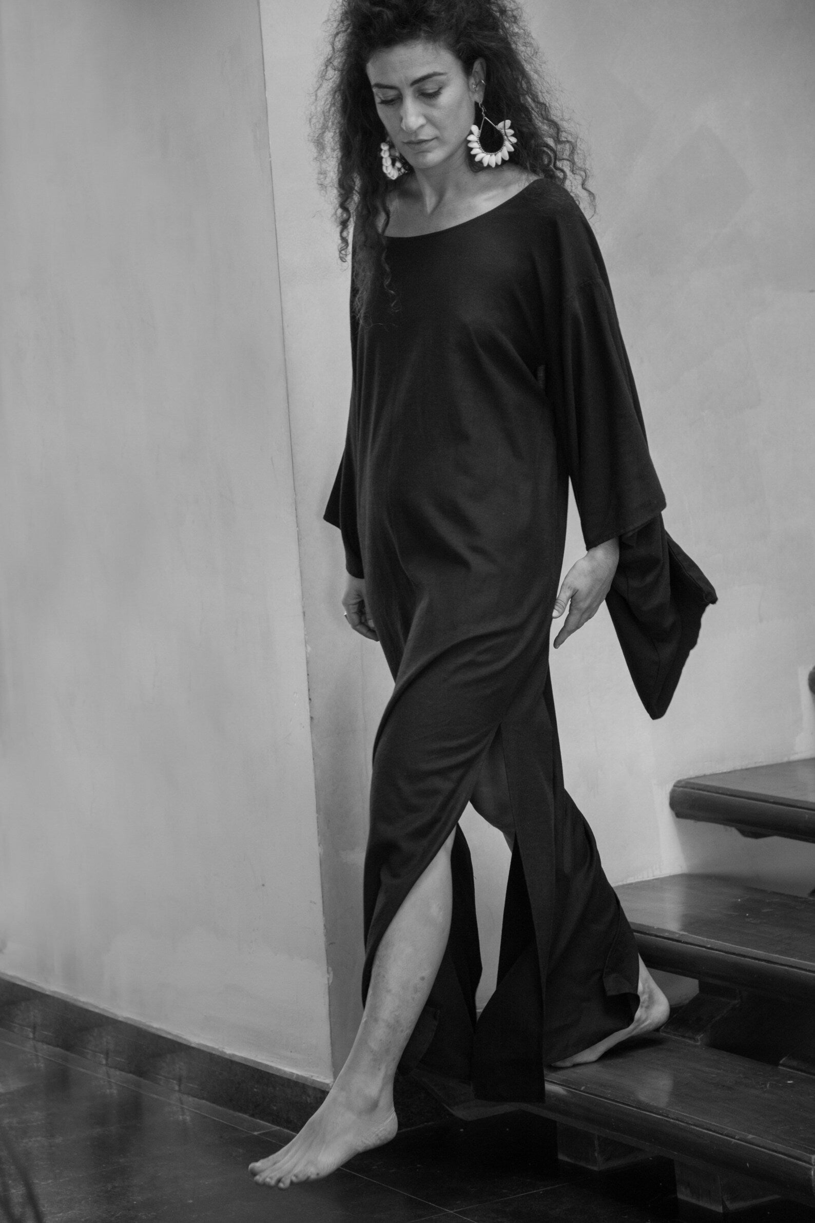 Oversize Kimono Linen Dress