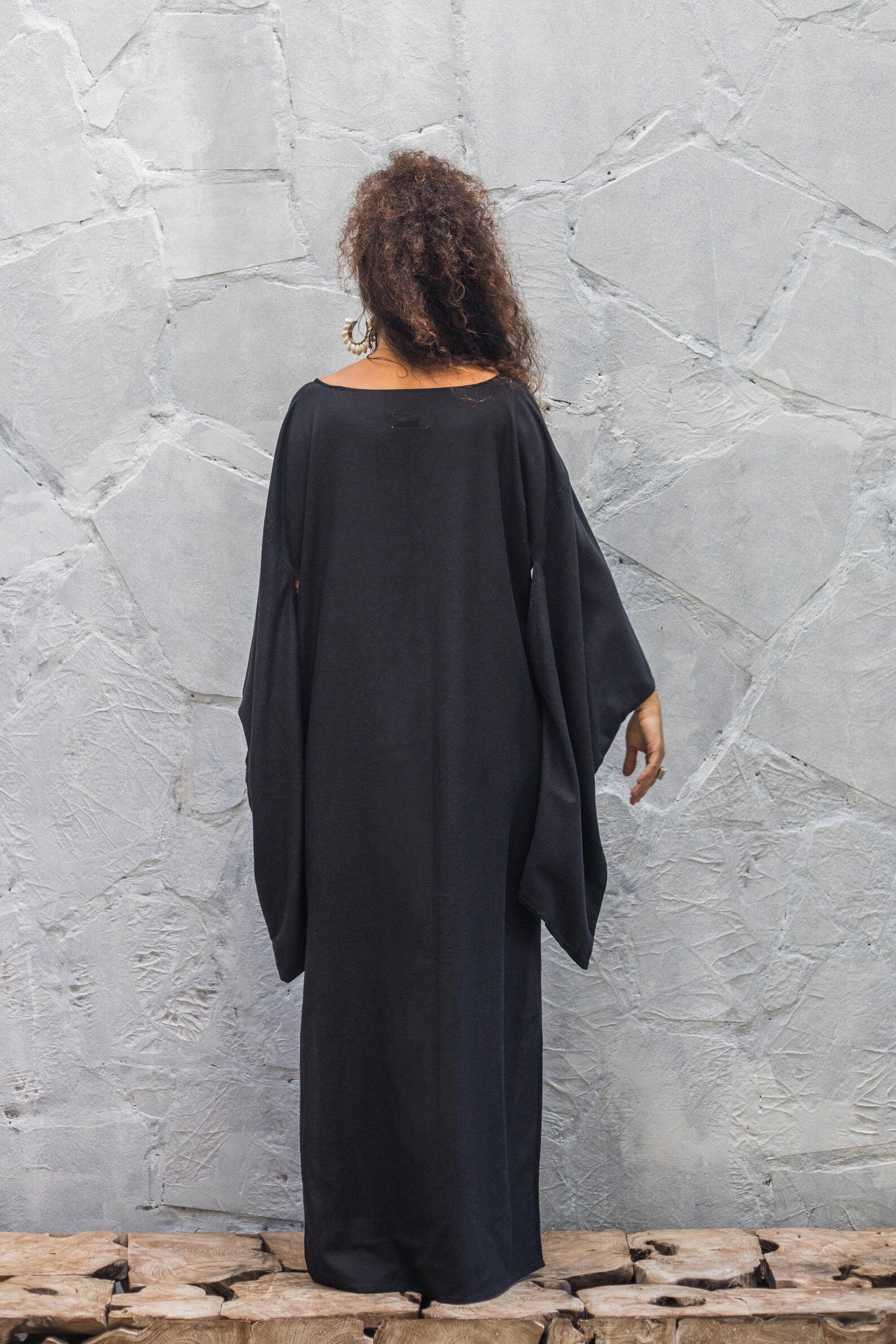 Oversize Kimono Linen Dress