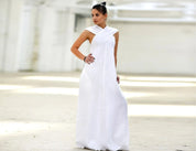 Summer Halter White Dress