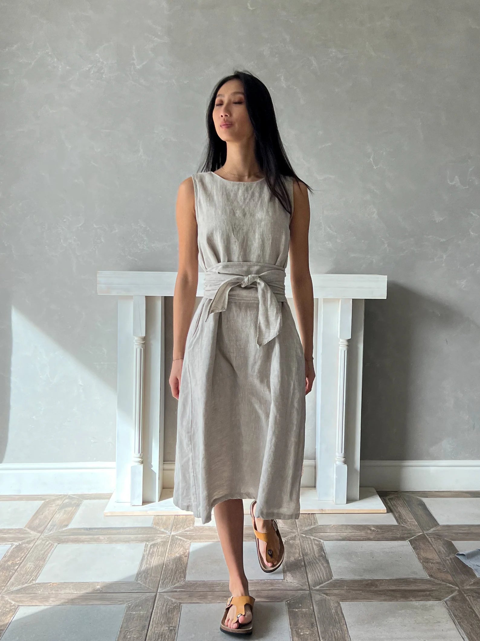 Linen Multiway Wrap Dress