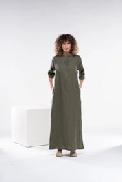 Bohemian Loose Linen Japanese Dress for Women
