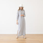 Long Linen Dress Dona in various colors