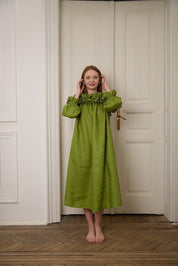 Off shoulder Linen dress