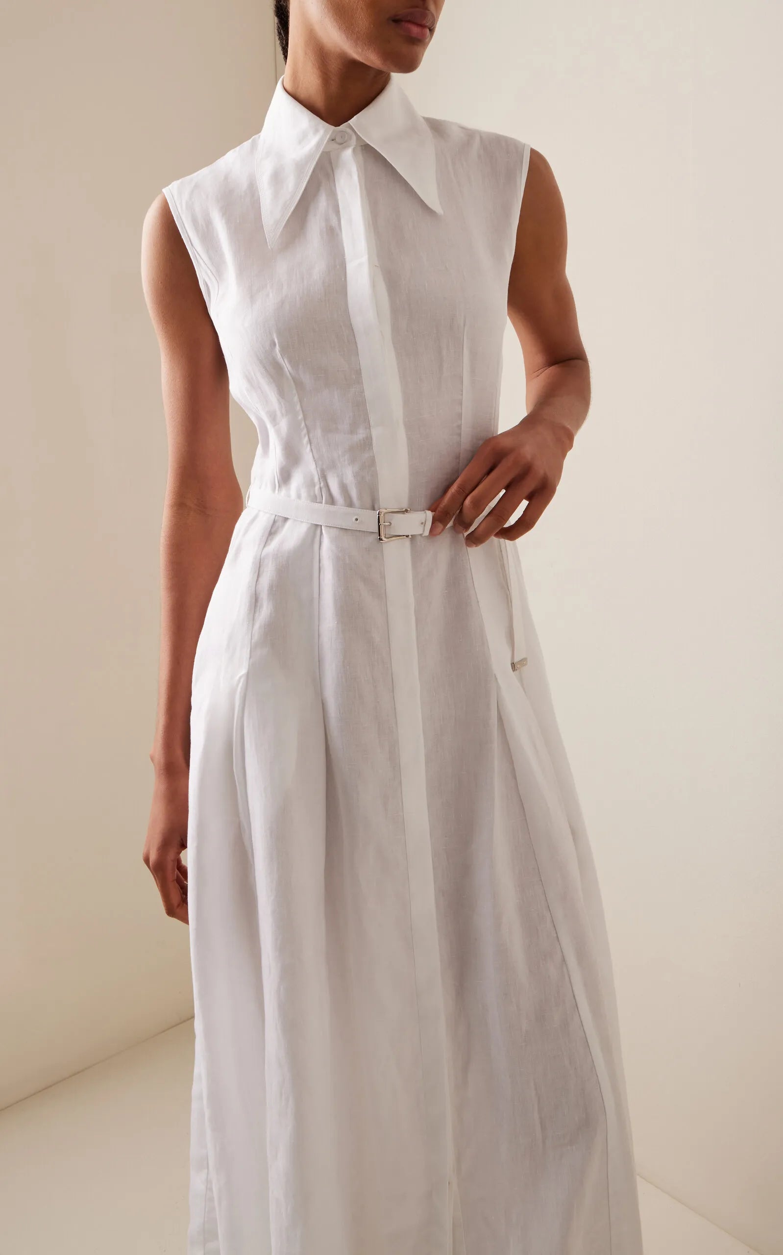 Durand Linen Maxi Shirt Dress